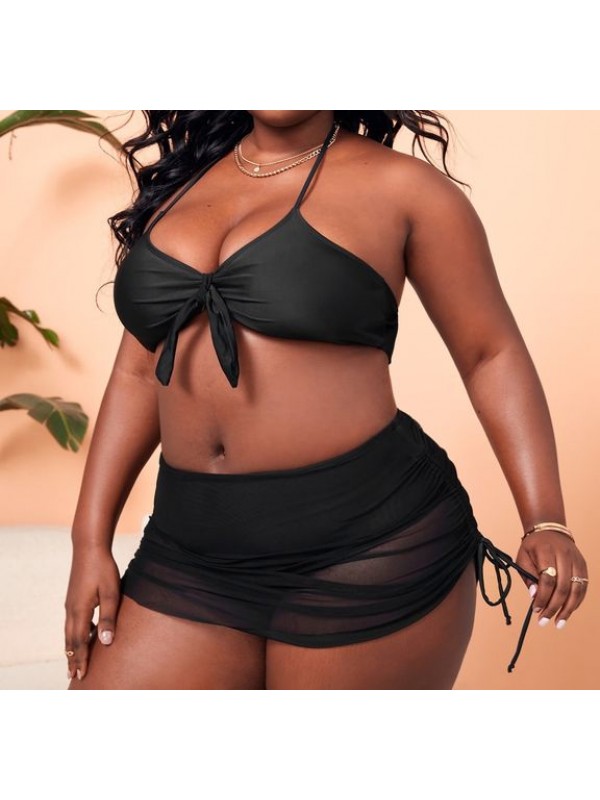 Costume da Bagno 3 Pezzi Donna Taglie Grandi Oversize Swimsuit Bikini WP0026